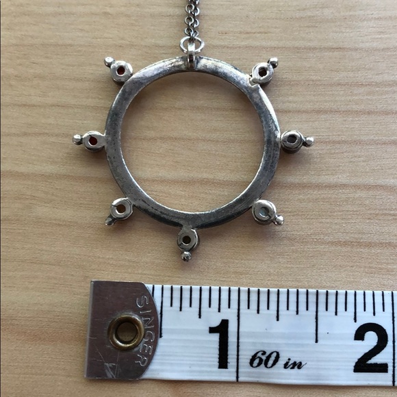 SOLD 🙌🏼 Sterling + Gemstones Chakras Circle Pendant - Picture 4 of 7